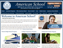 Tablet Screenshot of americanschoolofcorr.com